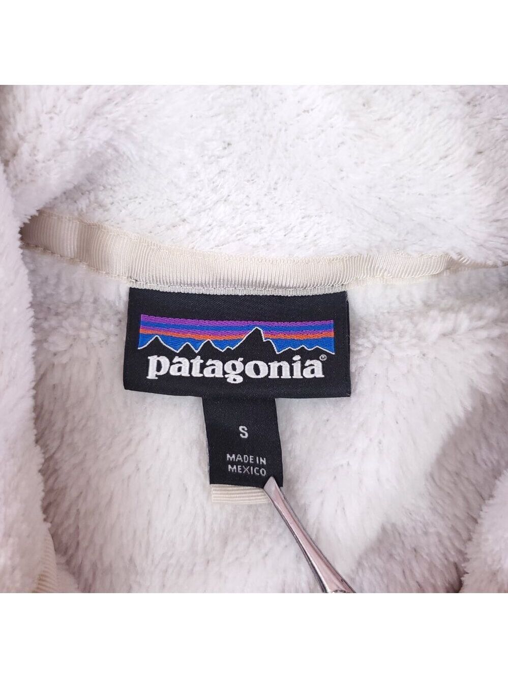 Patagonia Womens Small Re-Tool Snap-T Pullover Polartec Thermal Pro White 25443 - Picture 11 of 16